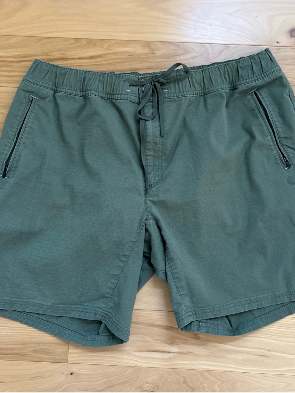 L.L. Bean Men's Olive Green Explorer Ripstop Drawstring Performance Shorts Sz XL